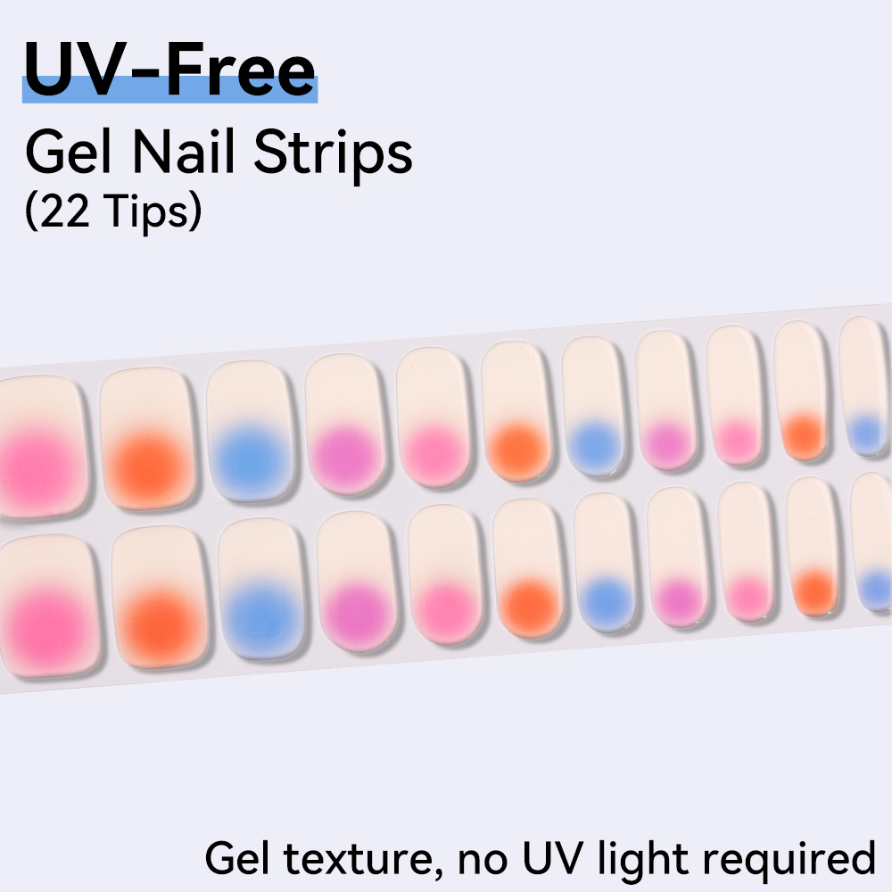 Full Cover Adhesive - UV-Free Strips Nails Stickers Fairy Full-Cover