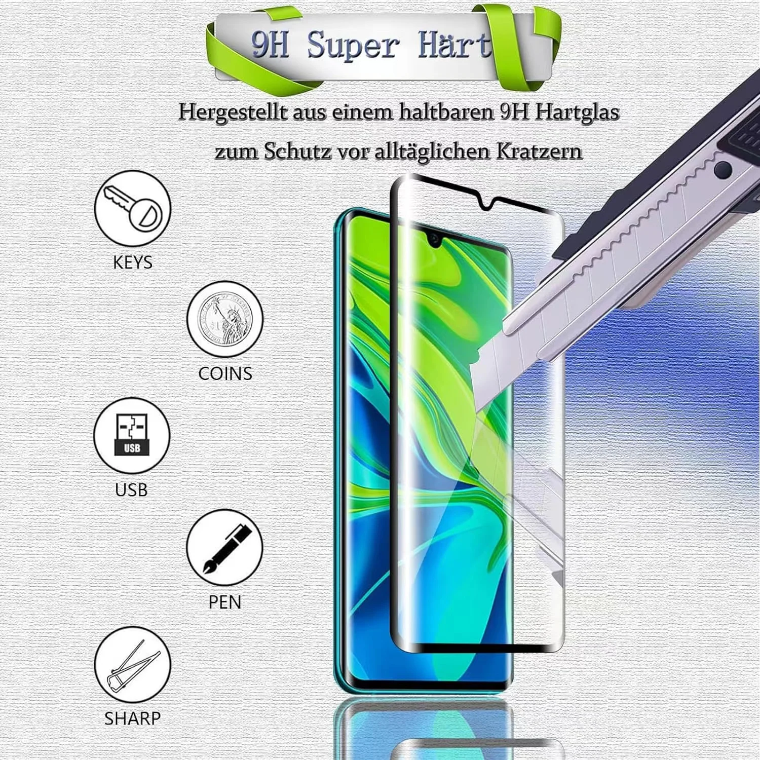 6IN1 For Xiaomi Mi 10 Glass Mi – Curved Edge Screen recenzja i cena