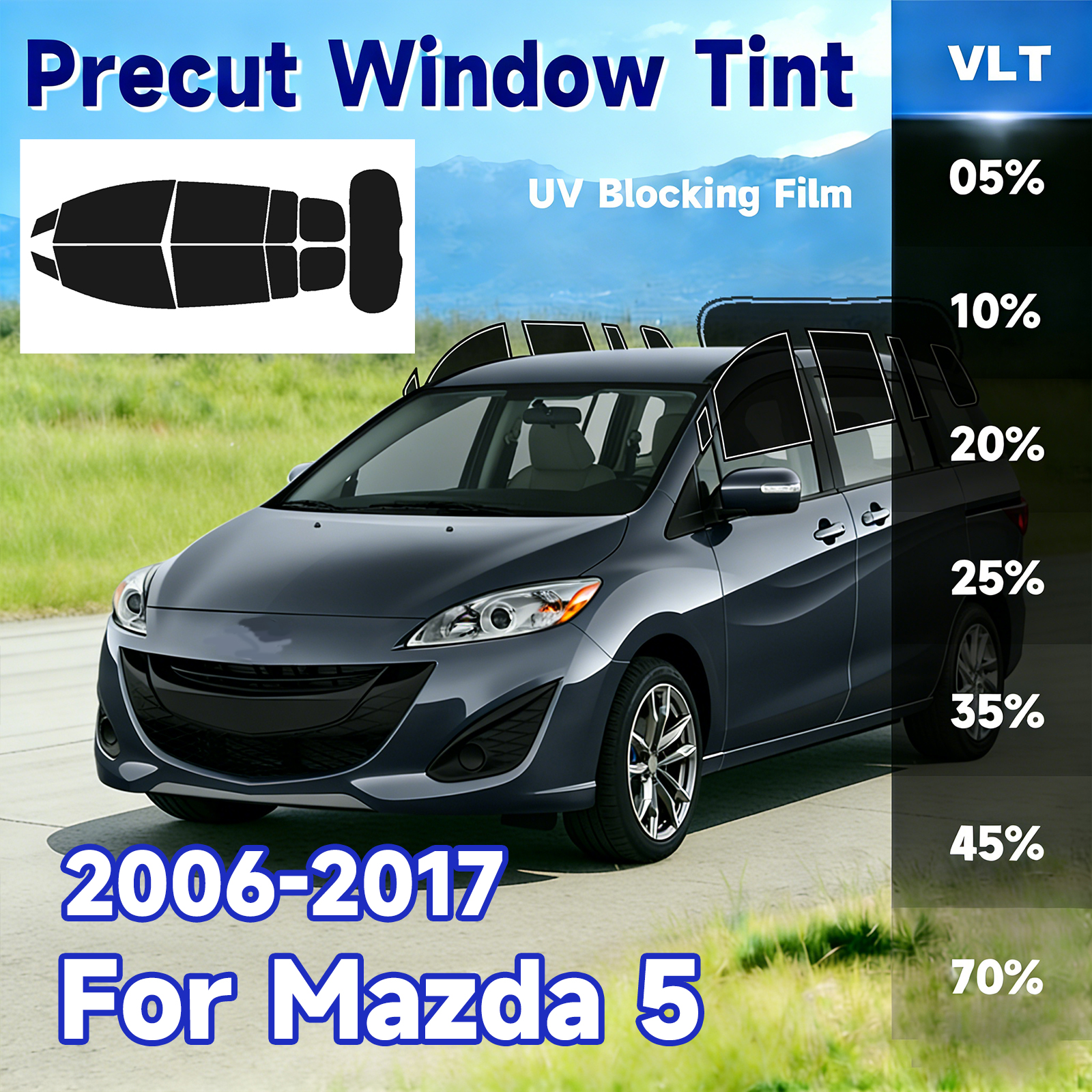 Precut Window Tint Car for Maz – Glass Protector Auto recenzja i cena
