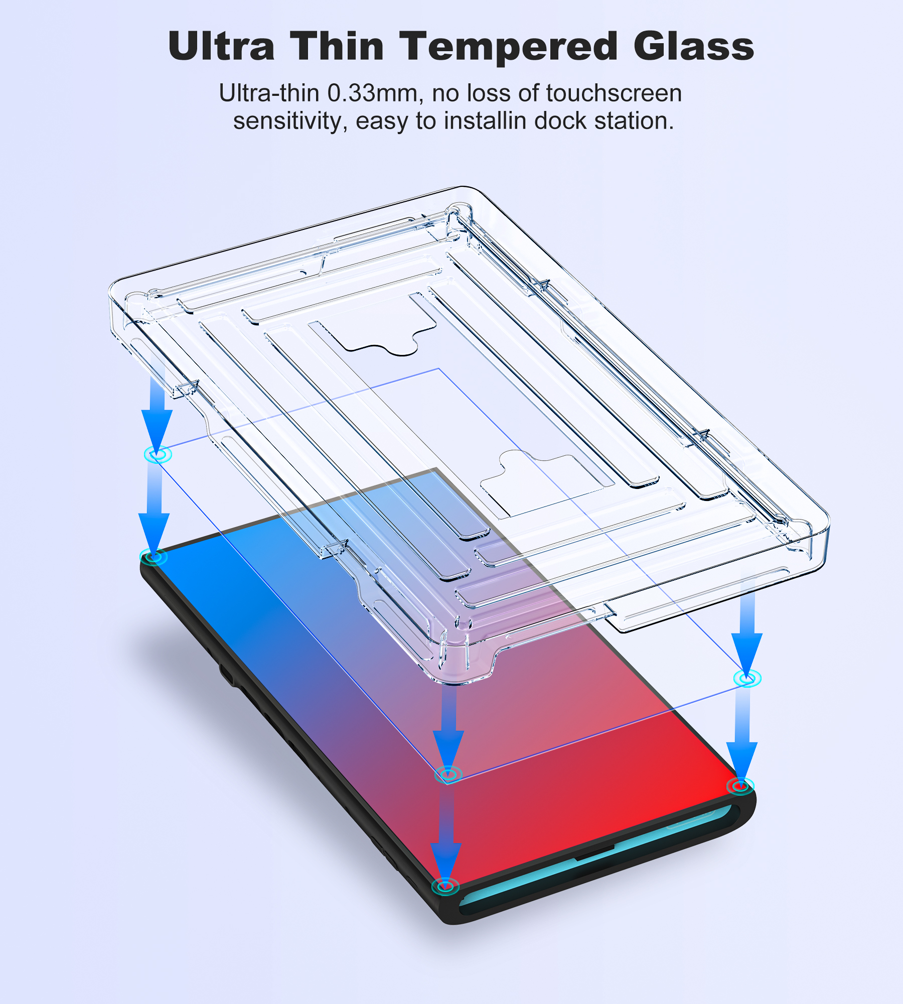 BEBONCOOL 2-Pack Tempered Glas – Screen Alignment Tool recenzja i cena