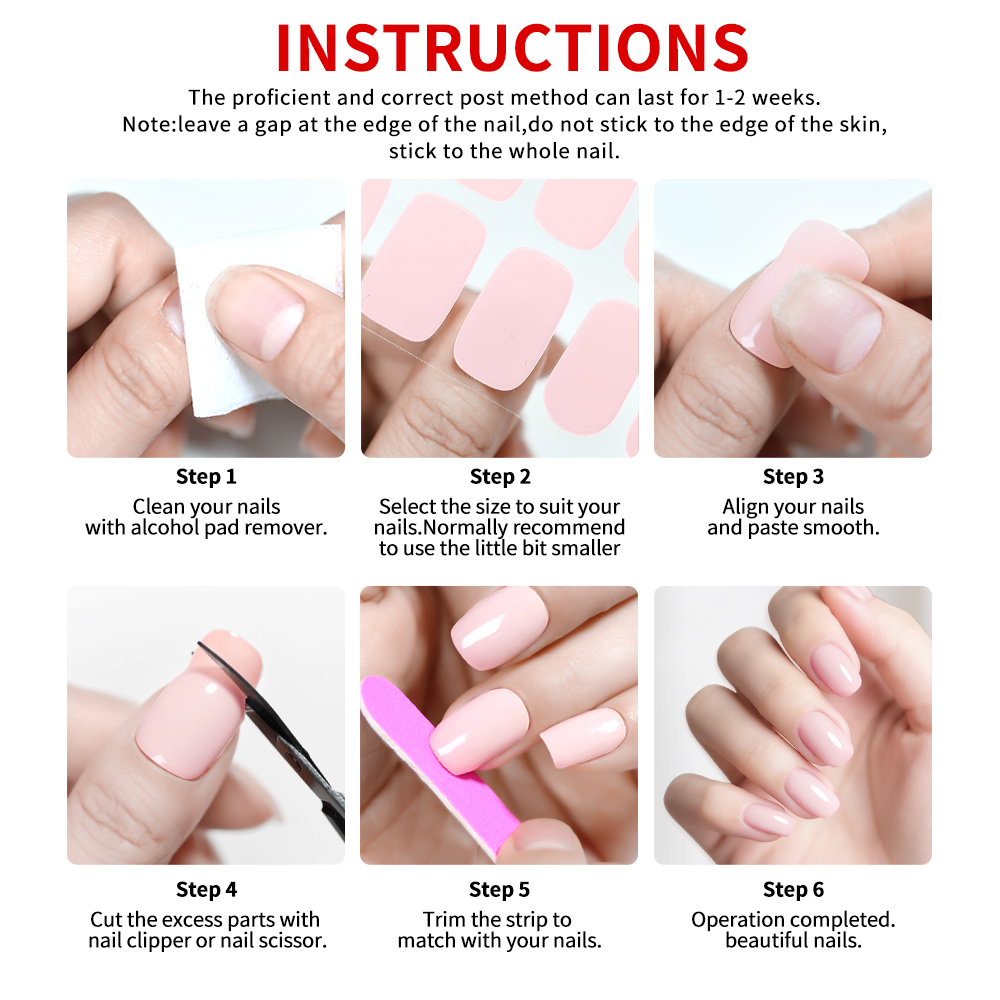 UV-Free Strips Nails Stickers  – Full Cover Adhesive recenzja i cena
