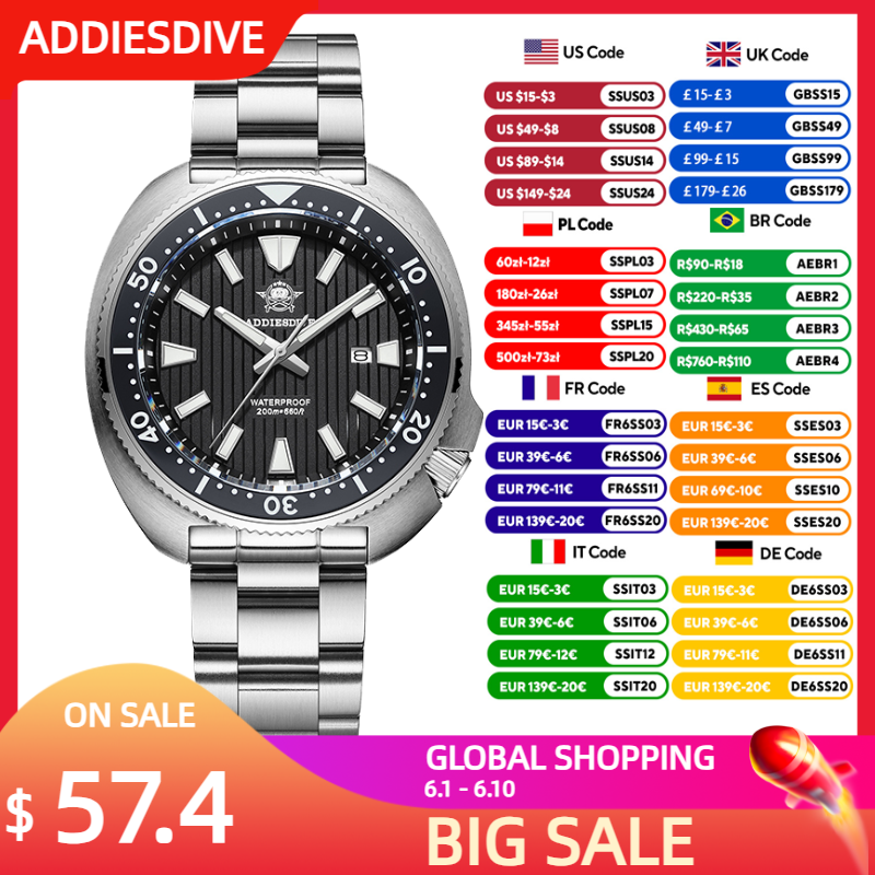 ADDIESDIVE New Men's Watches Q – Anti Blue Light Film recenzja i cena
