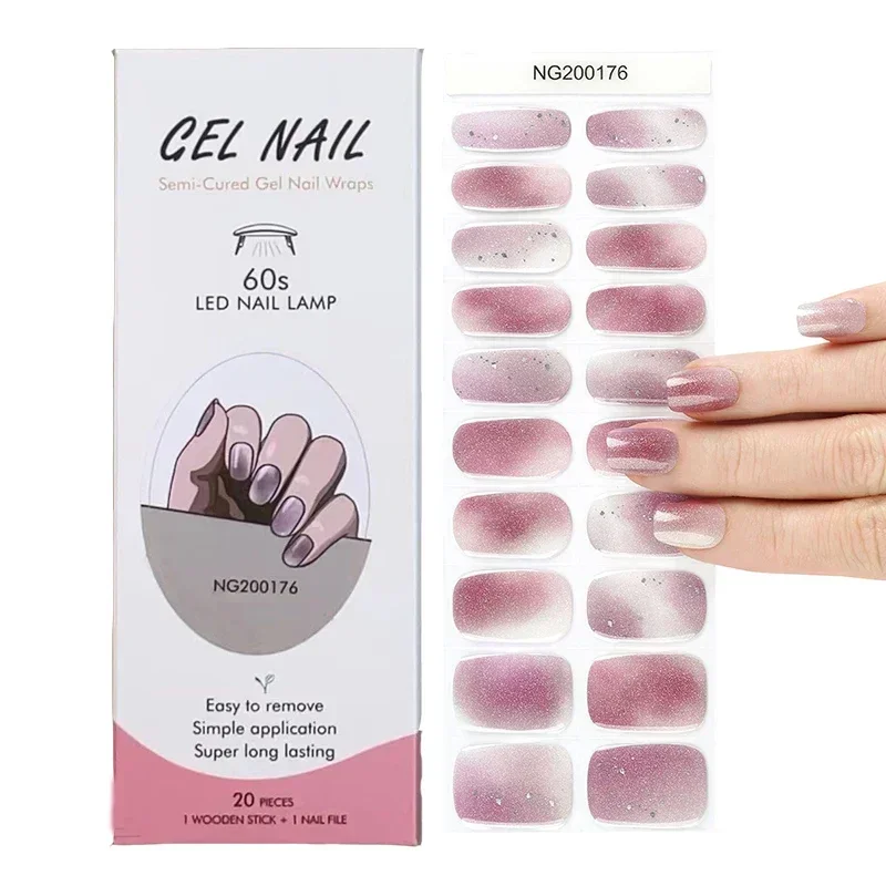 Semi-Cured Gel Nail Strips Pat – Full Cover Adhesive recenzja i cena