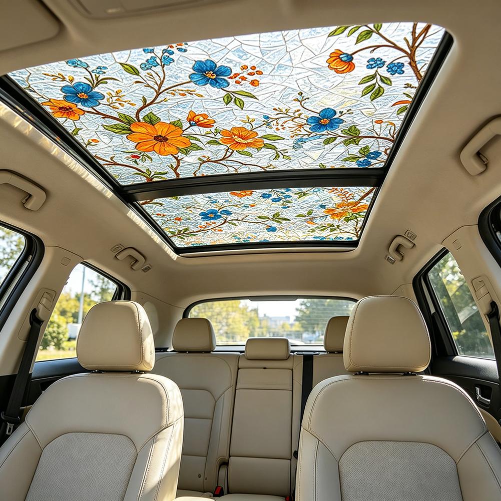 Floral Stained Glass Car Sunro – Privacy Screen Protector recenzja i cena