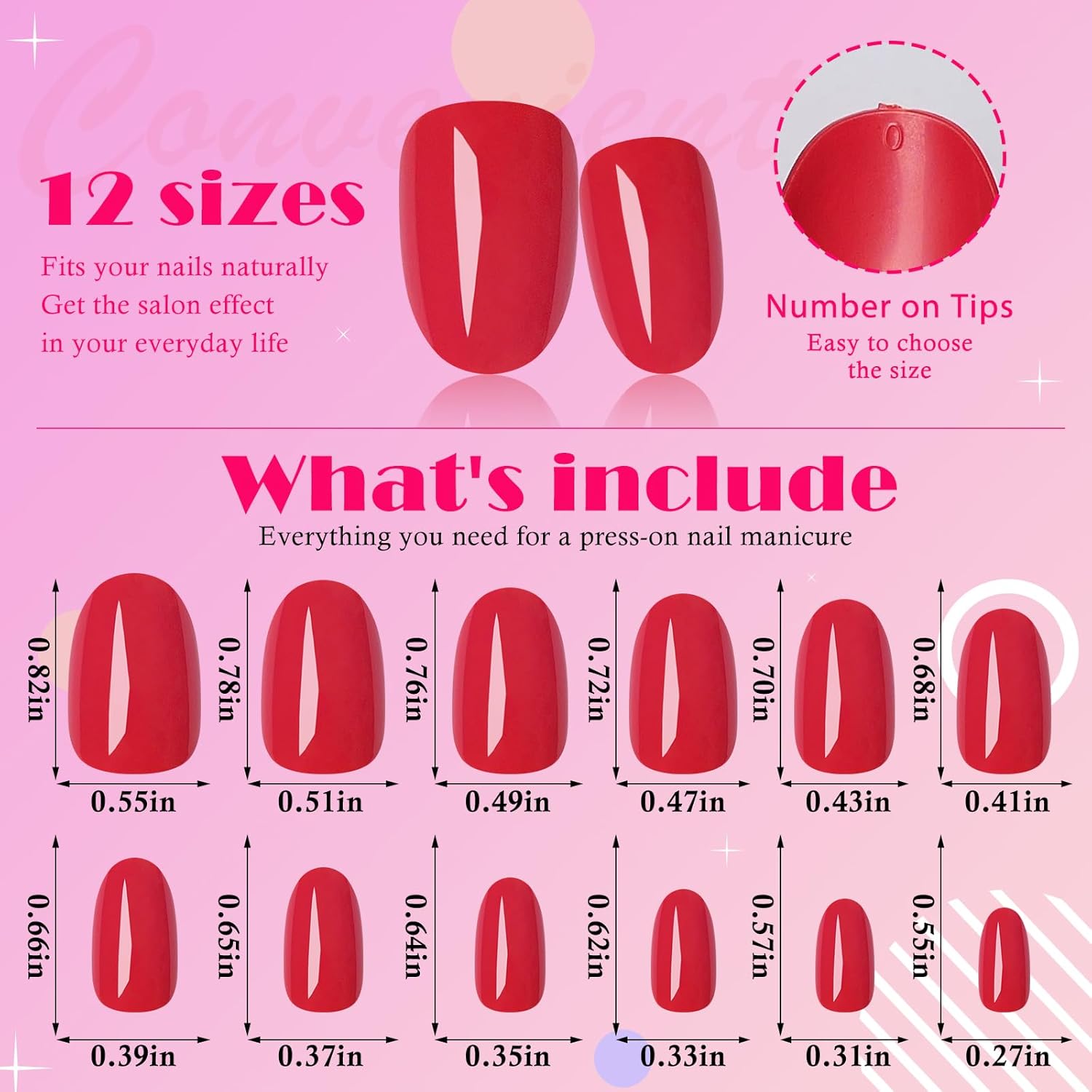 Oval Press on Nails Short Fake – Full Cover Adhesive recenzja i cena