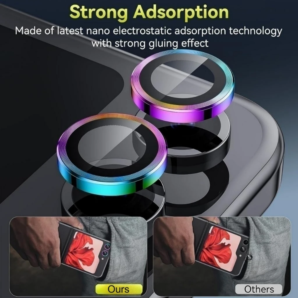Metal Camera Lens Protector Fo – Tempered Glass Screen 9H recenzja i cena