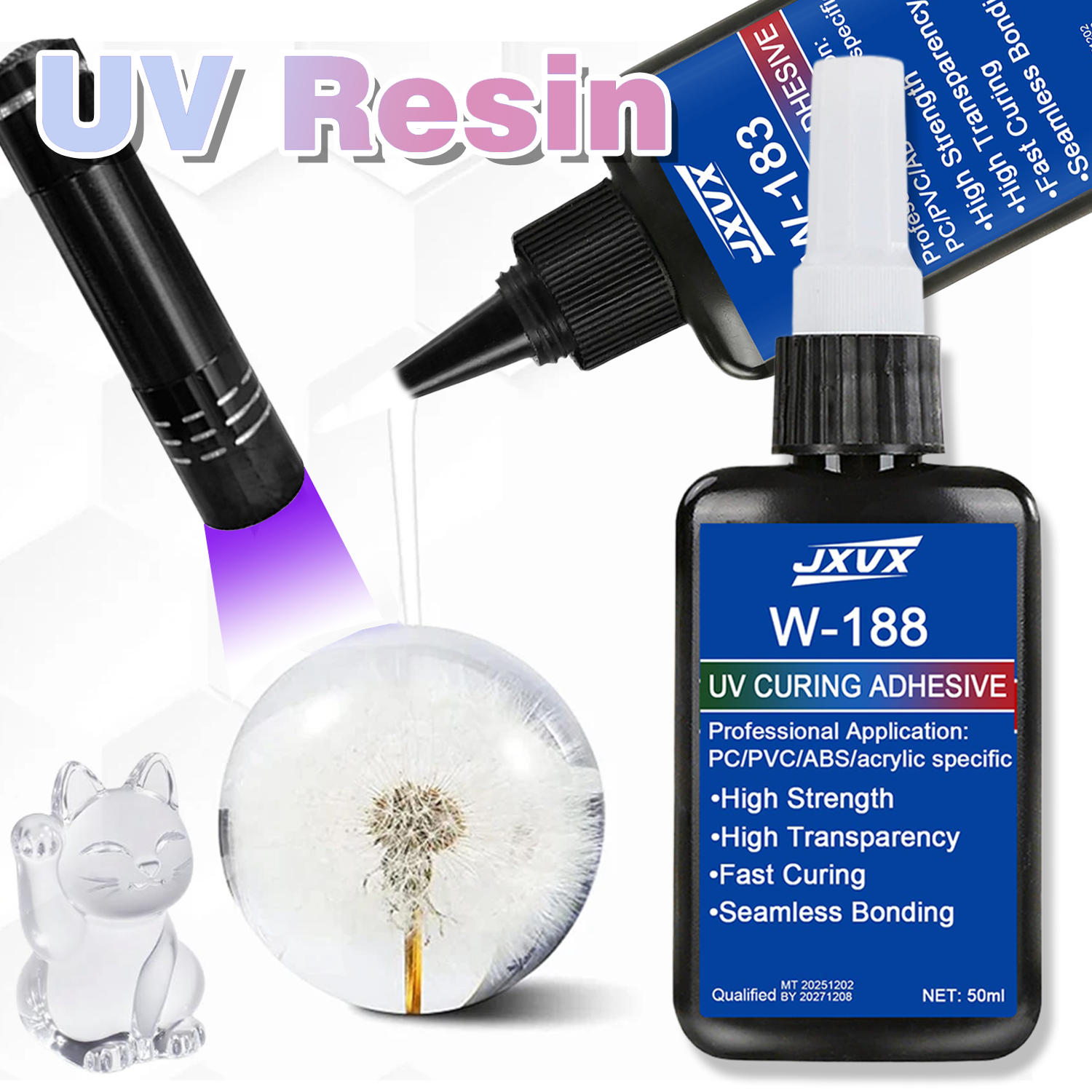 50ml UV Resin Kits With Lamp U – Liquid Uv Glue Kit recenzja i cena